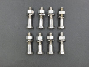 412557 * 4-1/2" IEC Flange Hardware Kit, Stainless Steel, 24 Piece, w/  (8) 1-3/4" x 3/8" Bolts (8) 3/8" Nuts (8) 3/8" Split Lock Washers