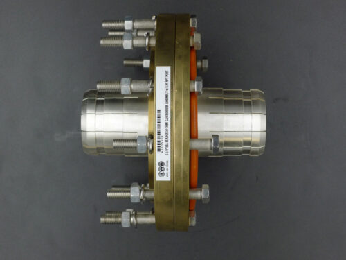 650650 * 6-1/8" EIA 50Ω Flange Gas Barrier Assembly, w/ 1/8" NPT Port (1) Hardware Kit (1) O-Ring