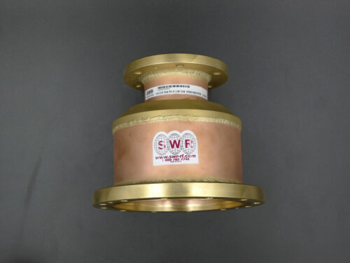 650700D * 6-1/8" EIA Female to 3-1/8" EIA Female Step Reducer, w/ 3-1/8" Hardware Kit & O-Ring, (No Bullets)