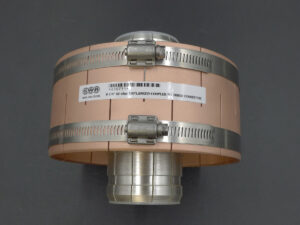 650751 * 6-1/8" Unflanged Coupler, w/ (2) Line Clamps (1) Inner Connector (1) Inline Insulator